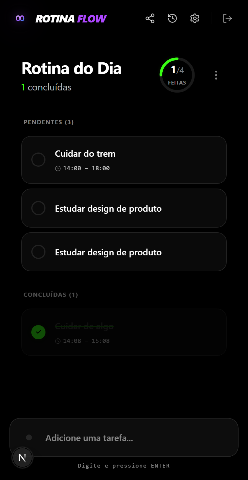 Mobile - OLED Mode Dashboard